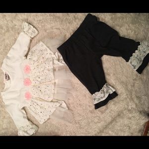 Little Lass Baby matching top and bottoms